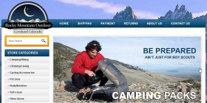 eBay store design for Rocky Mountain Outdoor