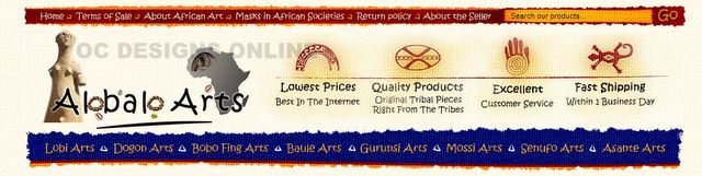 African art custom eBay store design