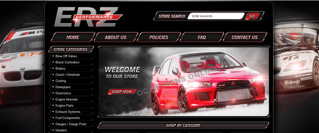 Auto parts custom eBay store design