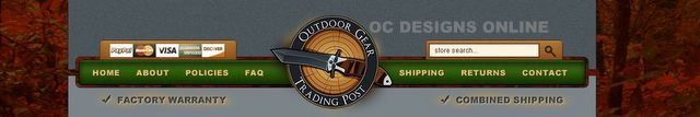 Outdoor gear and hunting accessories custom eBay store design