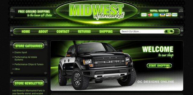 Auto Parts eBay store design