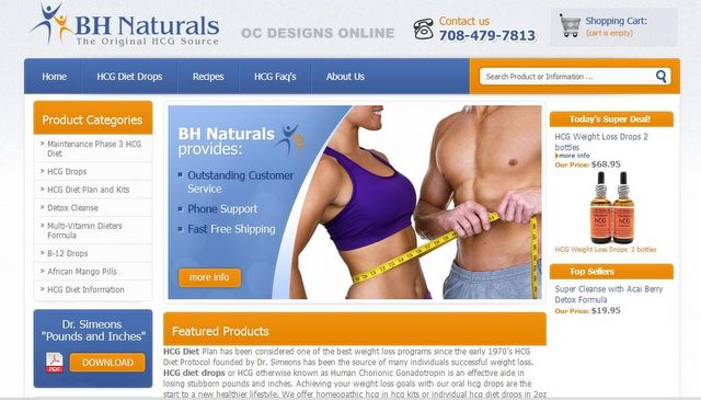 Weight Loss Volusion Store Design