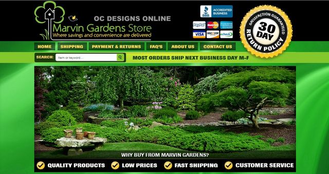 Home and Garden eBay store design