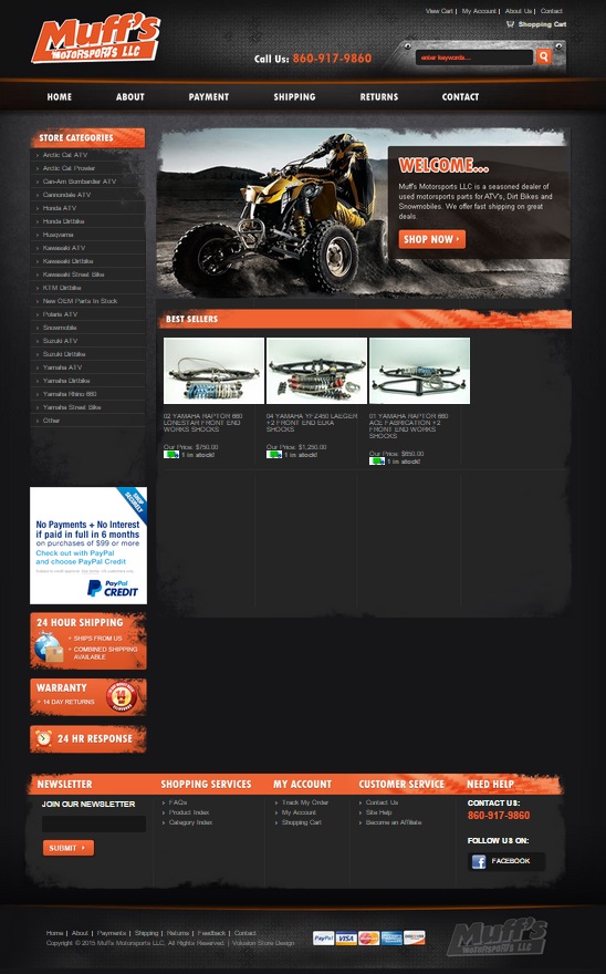 ecommerce site design