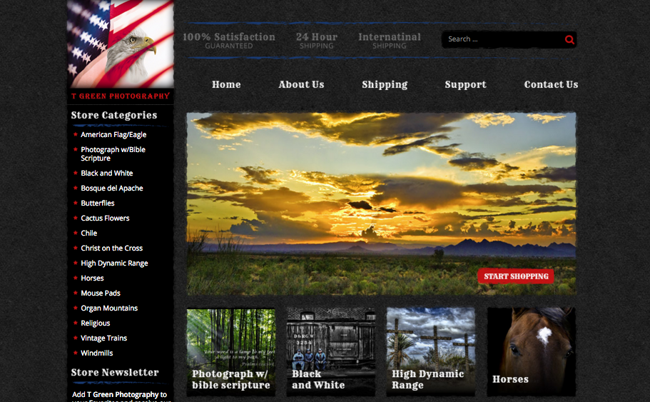 Photography eBay store design 1