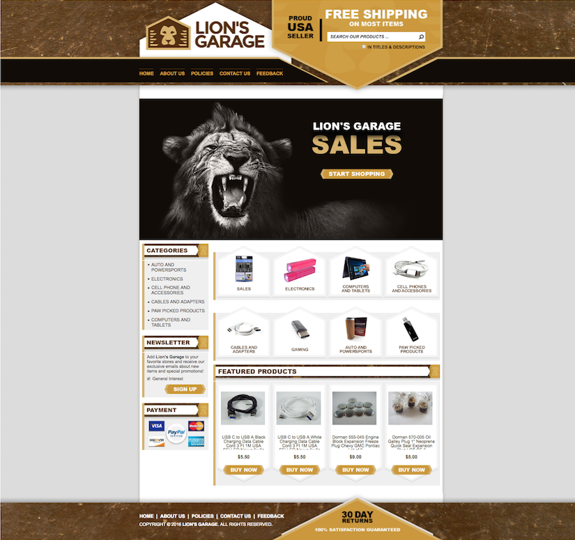 eBay templates for electronics stores