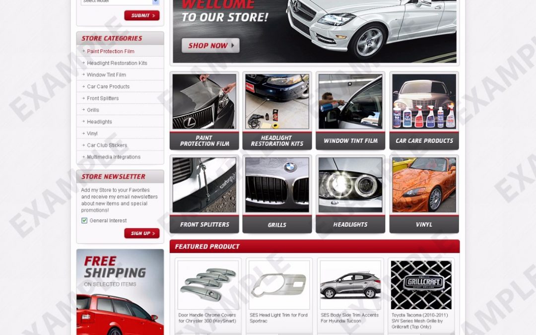 Quixo eBay Store Design (Automotive Theme 1258)