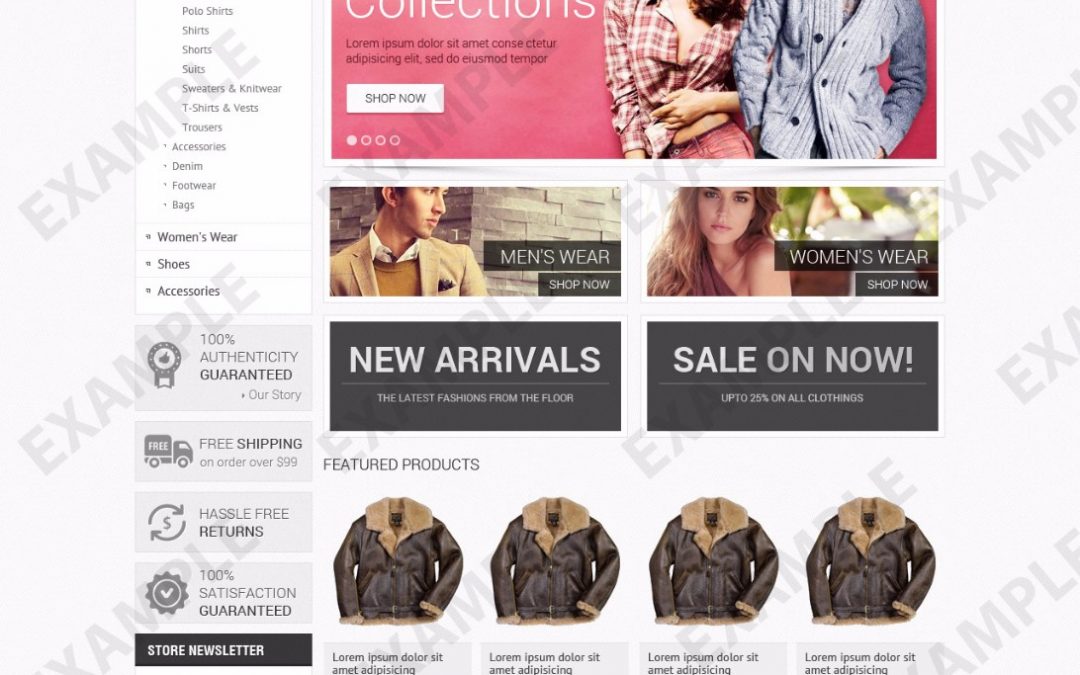 Wikicero eBay Store Design (Apparel & Shoes Theme 1216)