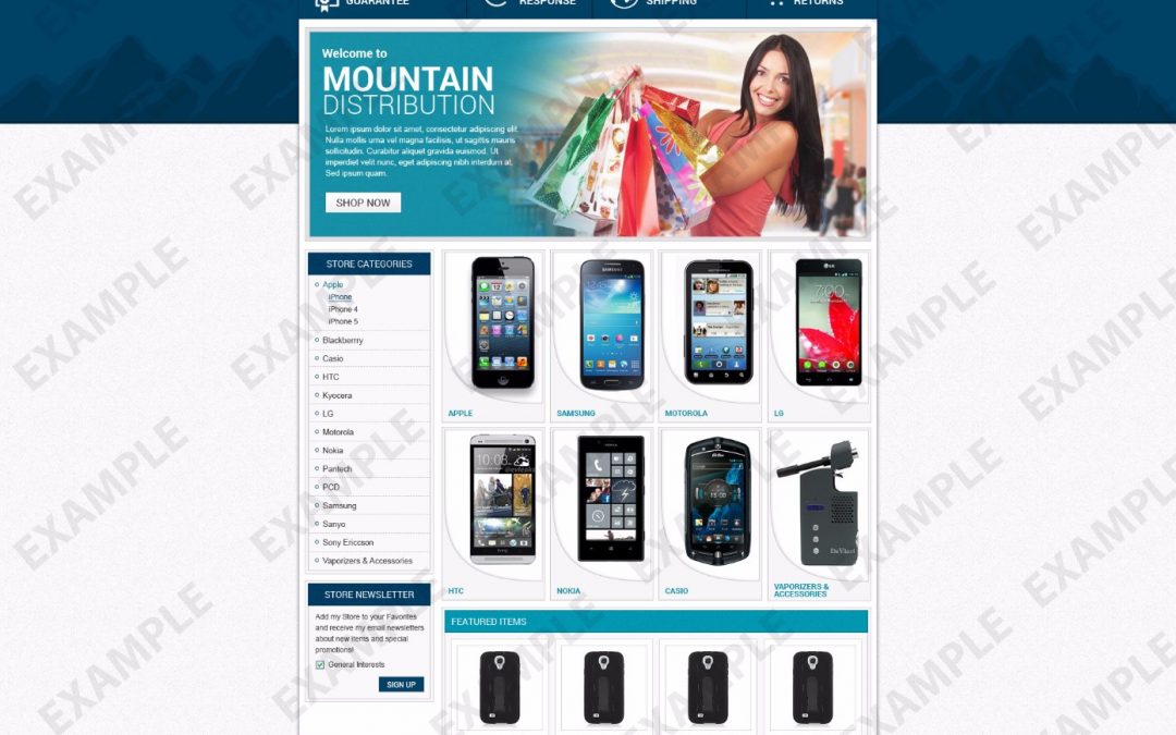 Yambo eBay Store Design (Cellphones Theme 1225)
