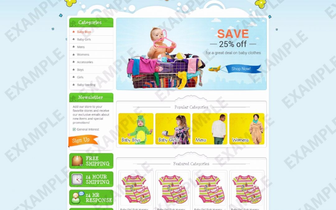 Feedcast eBay Store Design (Children & Kids Theme 1229)