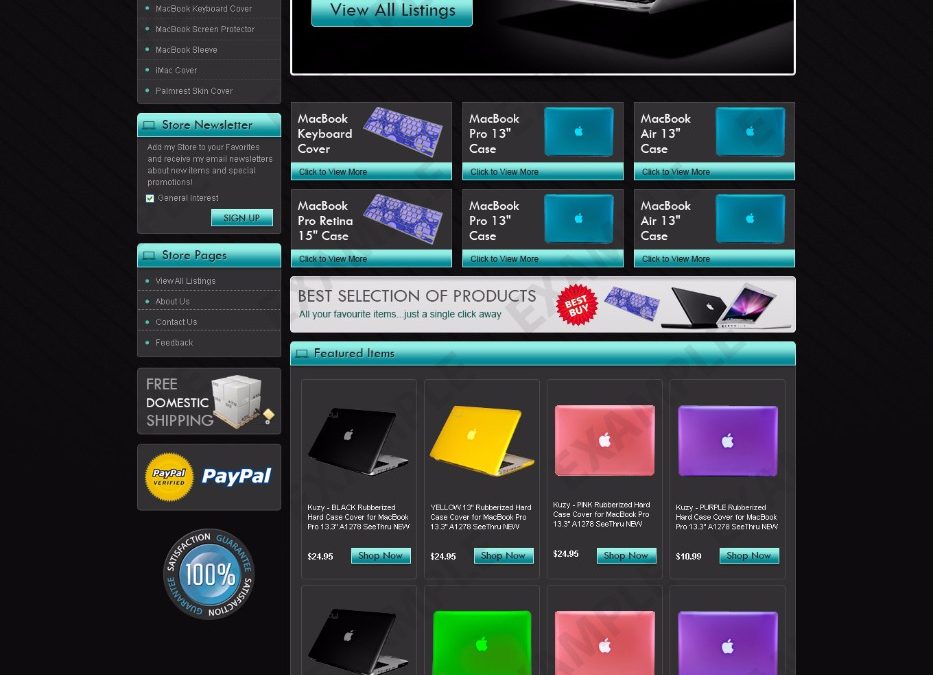 Mymm eBay Store Design (Cellphones Theme 1230)