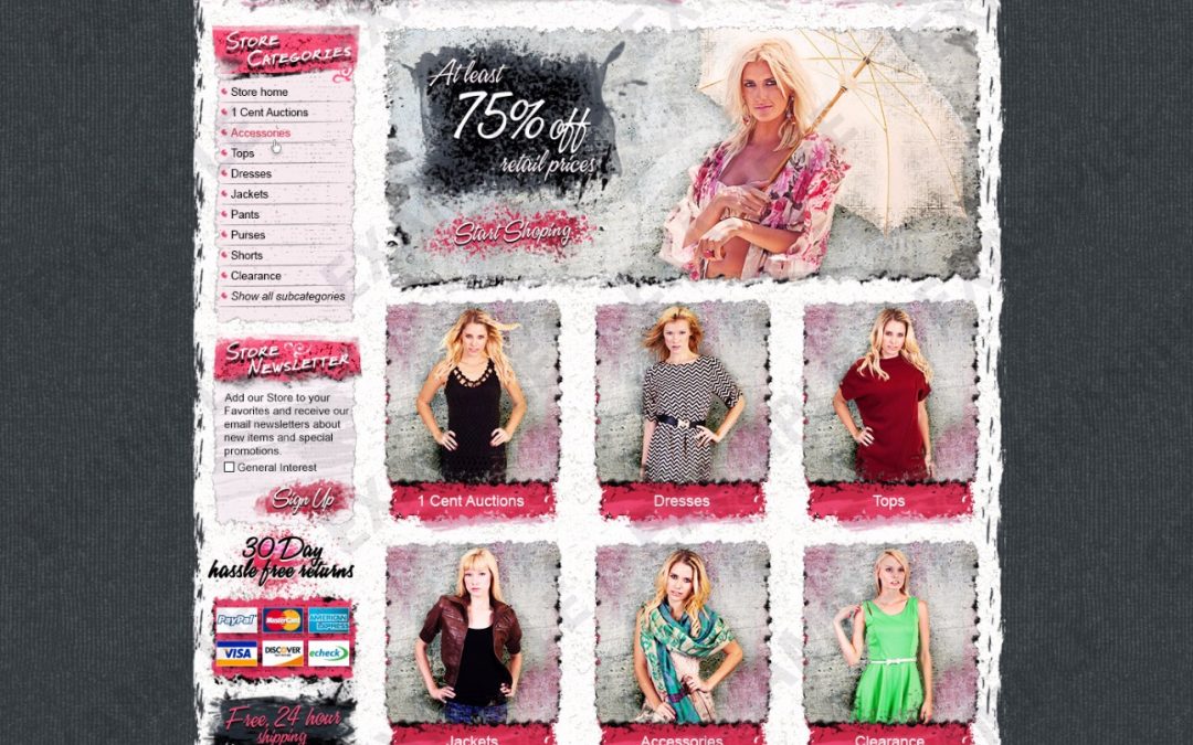 Abatz eBay Store Design (Apparel & Shoes Theme 1238)