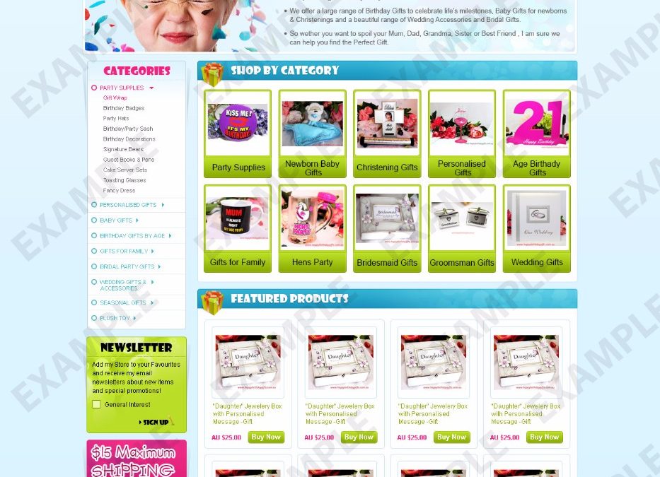 Shufflecat eBay Store Design (Children & Kids Theme 1240)