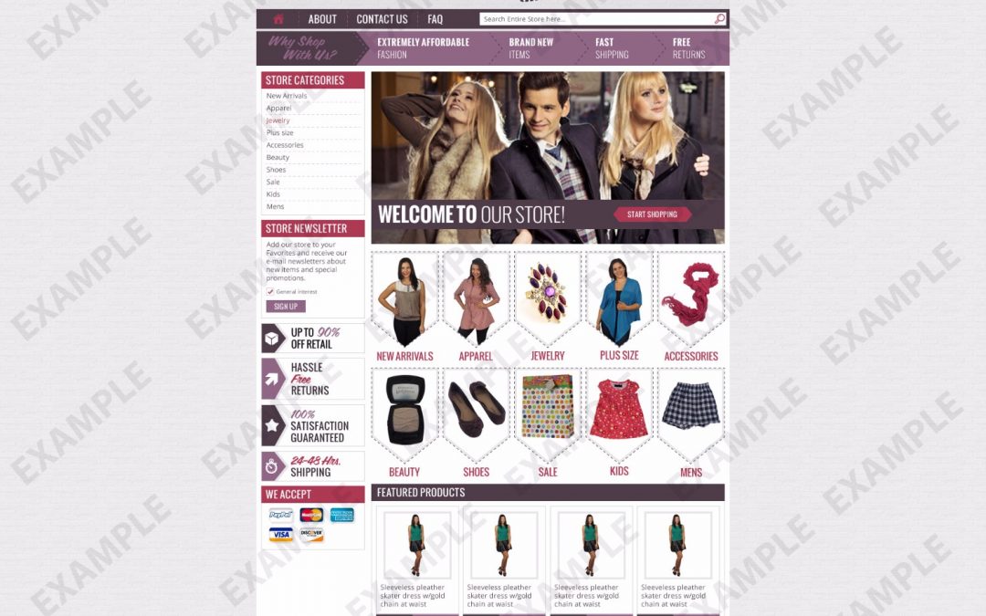 Coginte eBay Store Design (Apparel & Shoes Theme 1245)