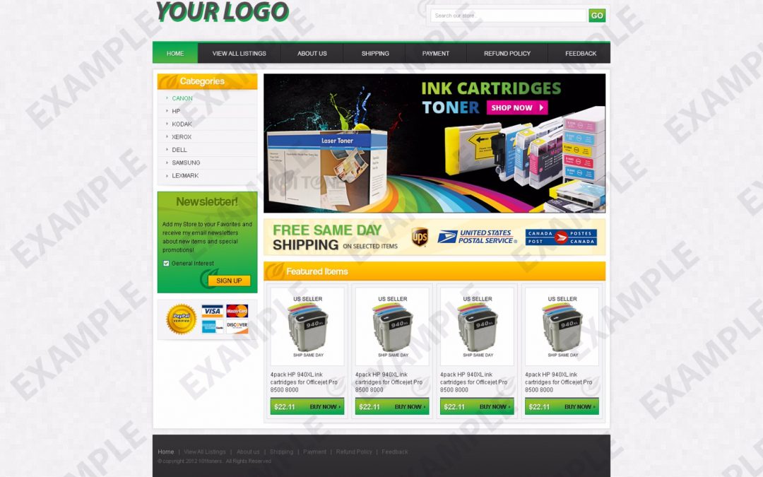 Kwigen eBay Store Design (Computers, Electronics & Cameras Theme 1249)