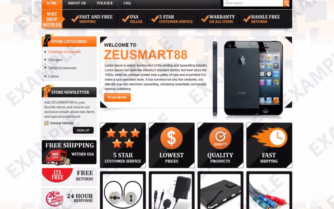 Jetpoint eBay Store Design (Cellphones Theme 1255)