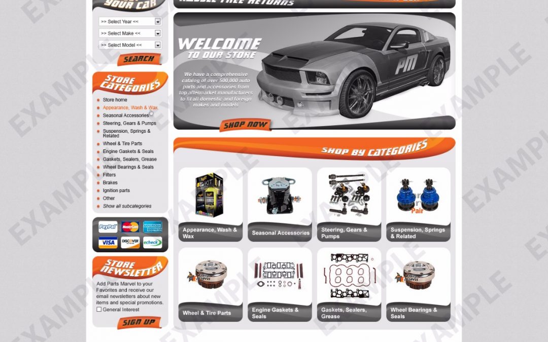 Skipdog eBay Store Design (Automotive Theme 1256)