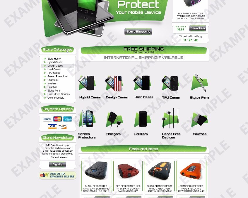 Cogideo eBay Store Design (Cellphones Theme 1267)