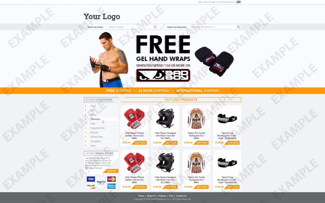 Blogshots eBay Store Design (Apparel & Shoes Theme 1273)