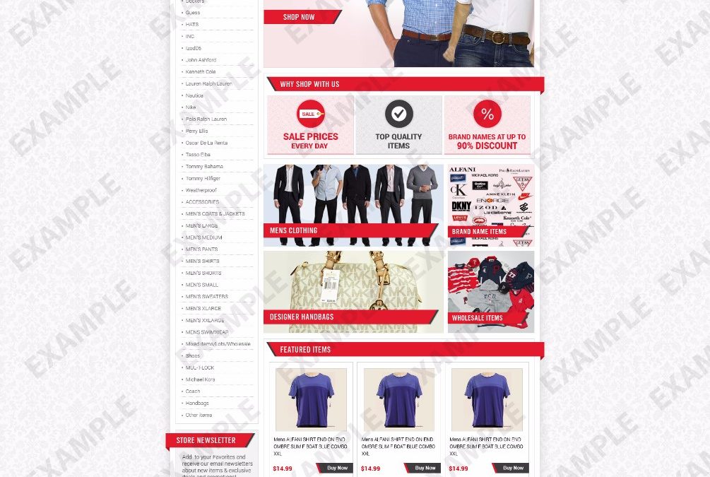 Plape eBay Store Design (Apparel & Shoes Theme 1274)