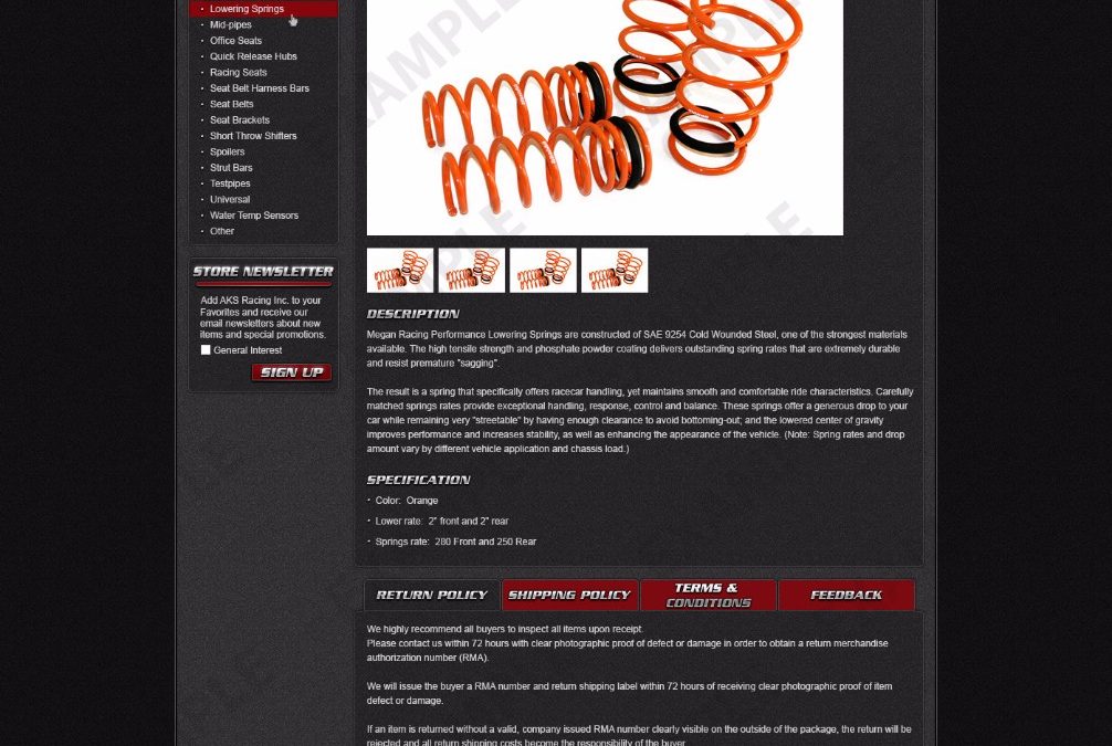Tagware eBay Template (Automotive Theme 1278)