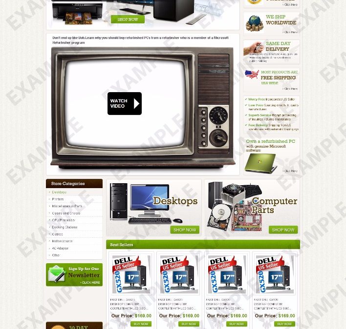 Livepath eBay Store Design (Computers, Electronics & Cameras Theme 1283)