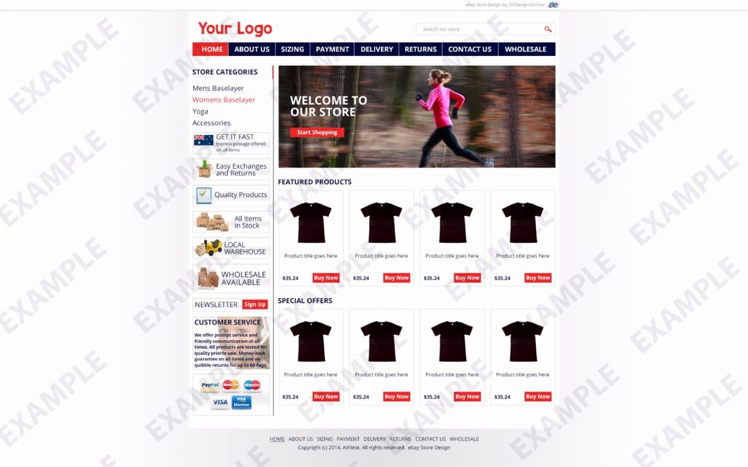 Photozone eBay Store Design (Apparel & Shoes Theme 1284)