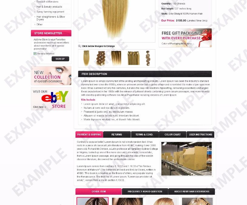 Cogimbee eBay Template (Beauty Theme 1291)