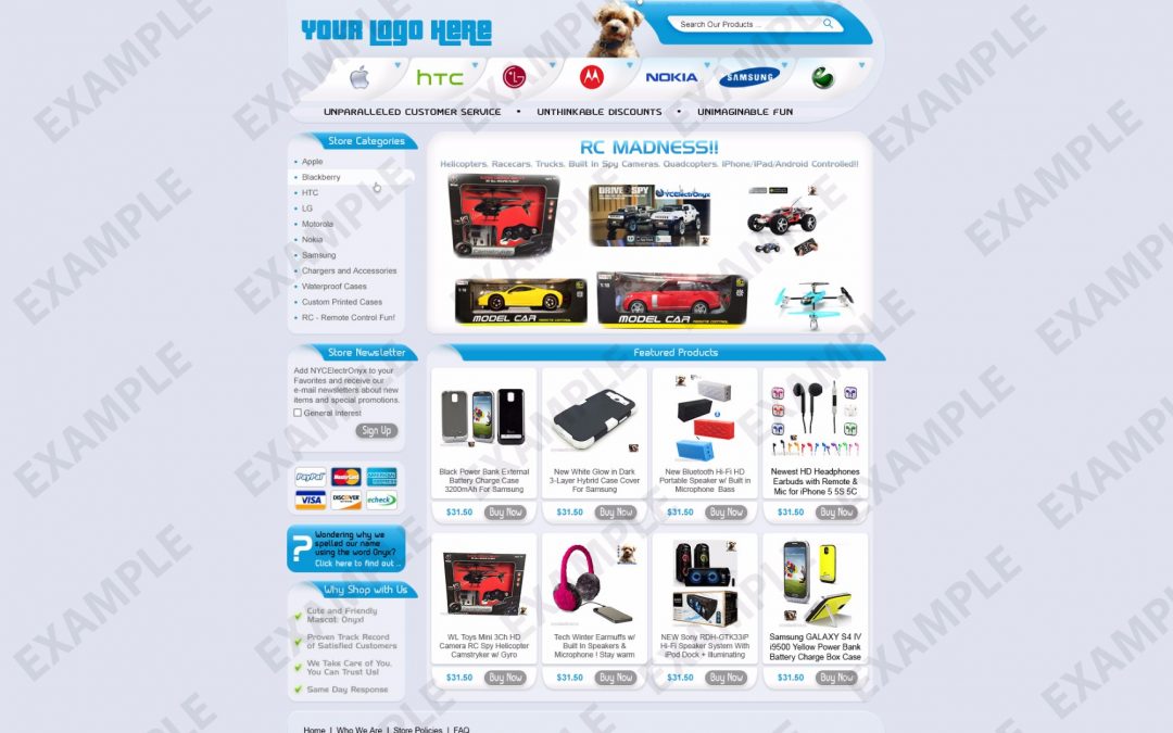 Roonyx eBay Store Design (Cellphones Theme 1299)