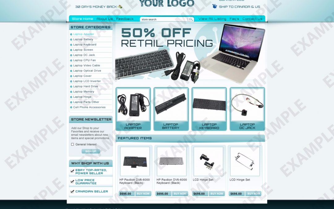 Jander eBay Store Design (Computers, Electronics & Cameras Theme 1316)
