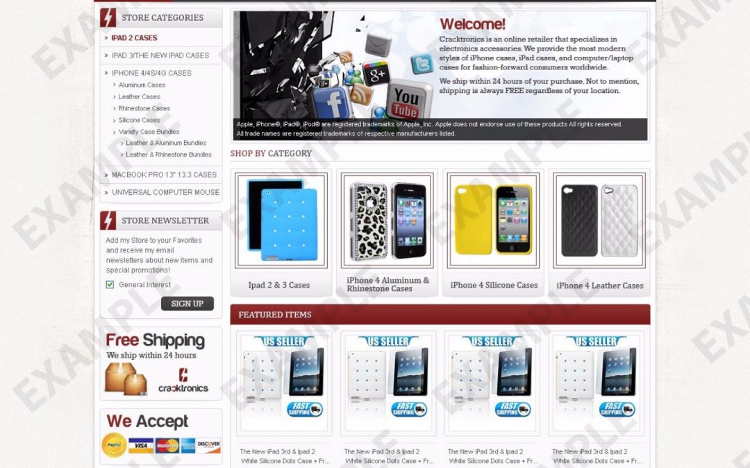 Zazzy eBay Store Design (Cellphones Theme 1322)