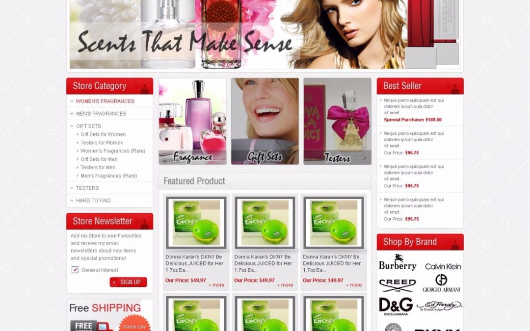 Teklist eBay Store Design (Beauty Theme 1328)