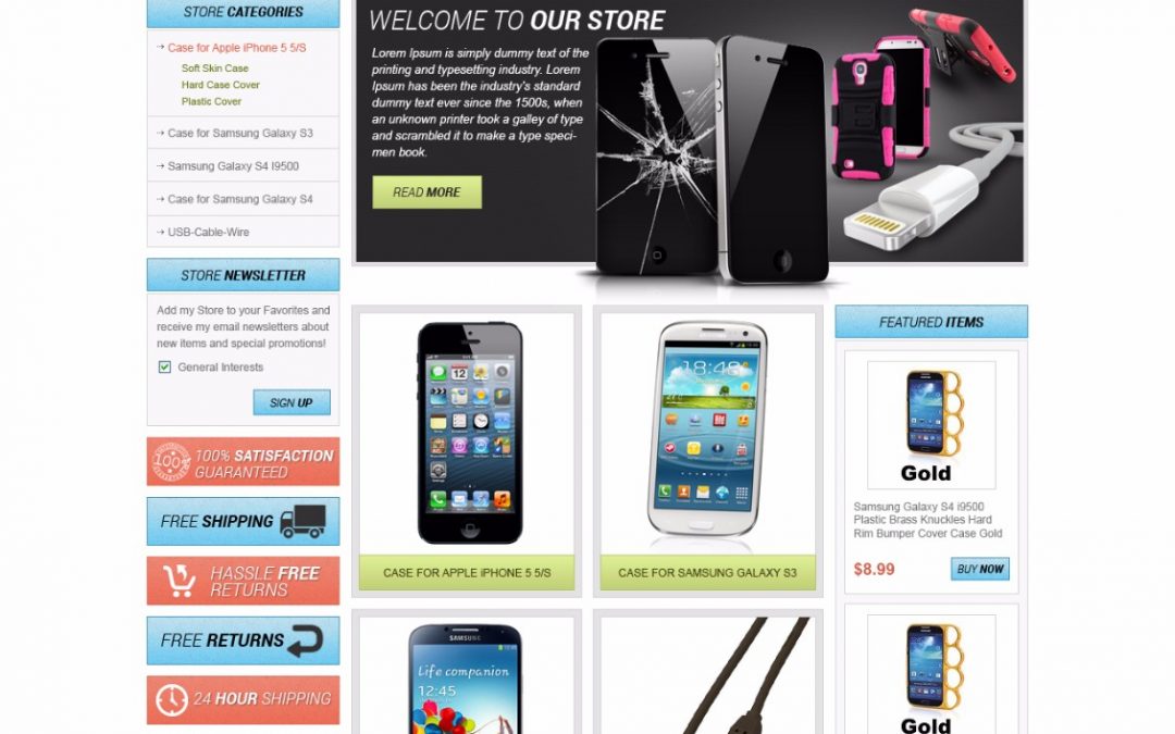 Jabbertype eBay Store Design (Cellphones Theme 1333)
