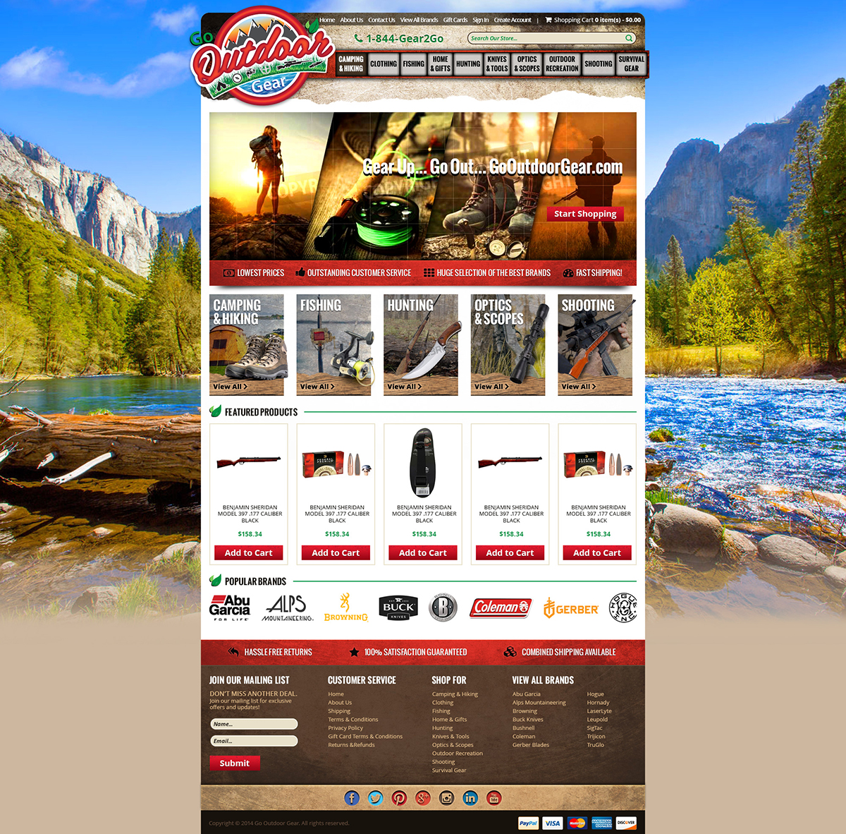 go outdoor gearcustom bigcommerce theme