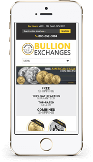 Portfolio Bullion Exchanges Custom eBay Store design and eBay template mobile