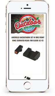 Go Outdoor Gear eBay Store Design and eBay Template Design on mobile