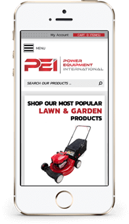 Bigcommerce Portfolio Power Equitment International Bigcommerce custom theme mobile