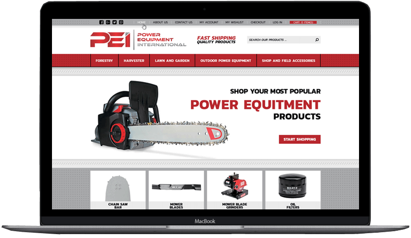 Bigcommerce Portfolio Power Equitment International Bigcommerce custom theme