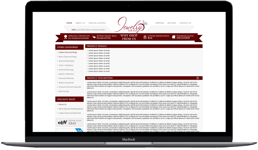 eBay listing template designs sss
