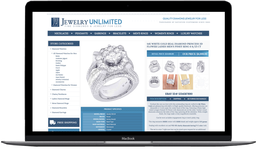 eBay listing template designs new custom template