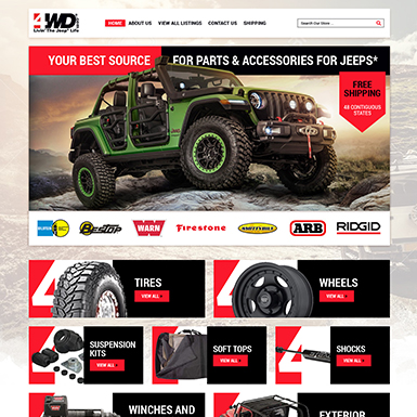 4WD ebay store design