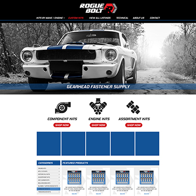 Rogue Bolt eBay store design