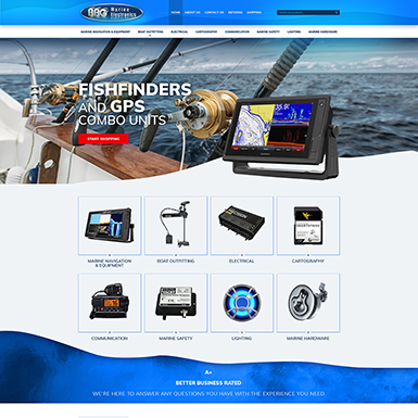 BBG Marine Bigcommerce Store design