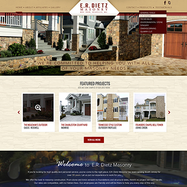 ER Dietz Masonry WordPress Website