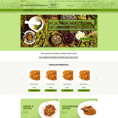 Holis Herb Bigcommerce Website Design