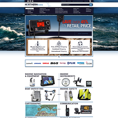 Northern Marine BigCommerce Website design