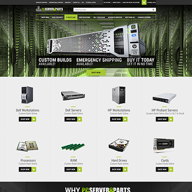 PC Server and Parts ebay store design