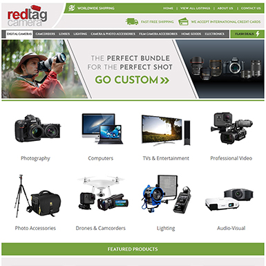 Redtag Camera ebay store design