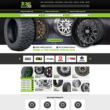 Rimz One eBay Store Design