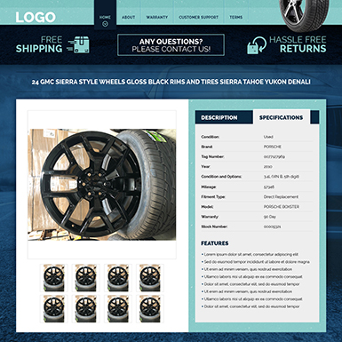 Wheelsnauto eBay STARTER template